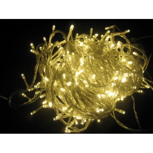 75M 700 LED Christmas Fairy Lights - Warm White (Clear Cable)